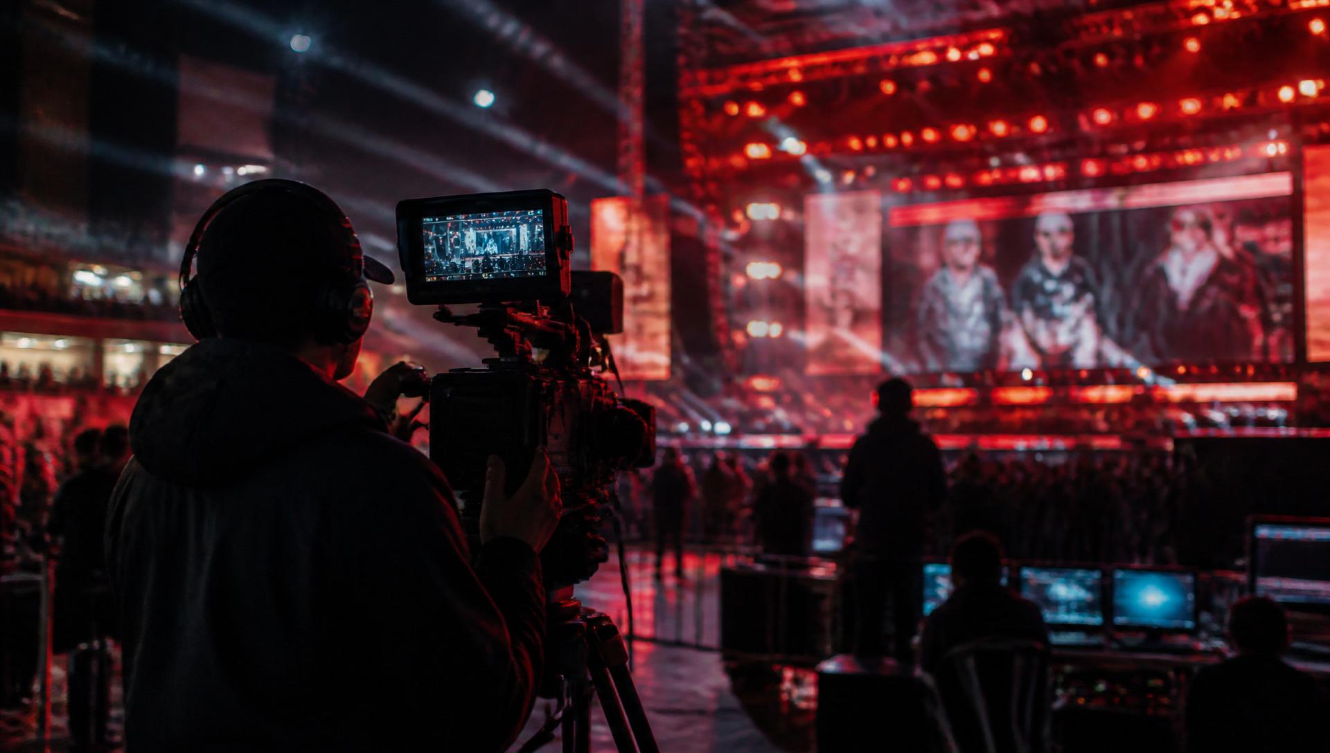 Cinematic video production behind the scenes